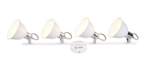 Imagen 3 de 9 de Aplique Pared/techo 4 Luces Lenora + 4 Focos Led E14 Candil