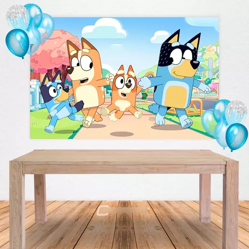 Set Decorativo + Fondo telón Bluey y Bingo mod 2 – Globo Fiestas