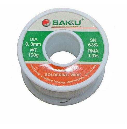 Rollo Estaño Para Soldar 100g 0.3mm 100g Alta Calidad Baku