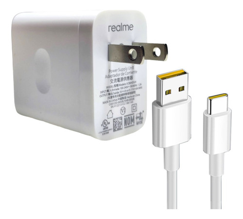 Kit Cargador Y Cable Para Equipos Realme Y Oppo  