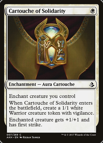 Carta Magic Cartouche Of Solidarity X4 Playset Amonkhet Mtg