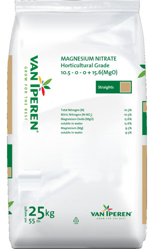 Nitrato De Magnesio - Fertilizante Hidrosoluble (25 Kg)