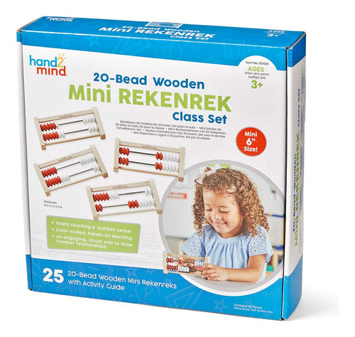 Conjunto De Classe Reke Reke De Madeira Abacus Hand2mind Min