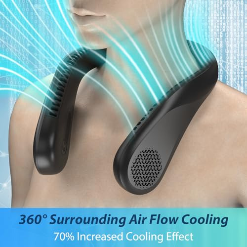 Ventilador Cuello Sin Aspas Portátil Recargable Usb 5200 Mah