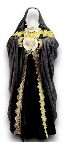 Vestimenta Para Virgen De La Soledad 135cm