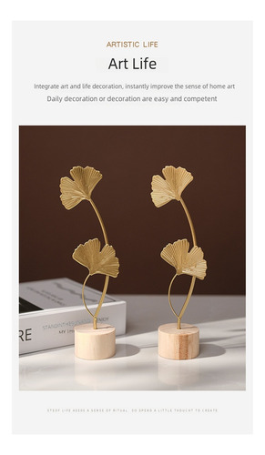 2 Adornos De Mesa De Árbol De Ginkgo, Decoraciones.
