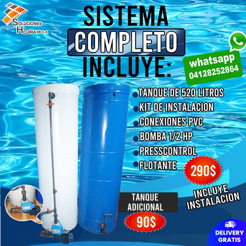 Tanque De Agua Cilindrico Instalado