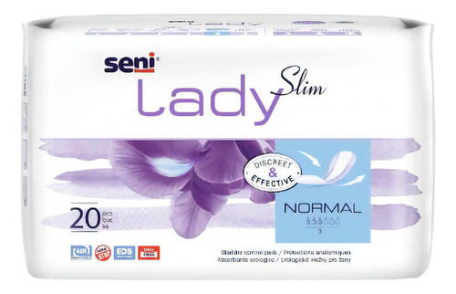 Aposito Seni Lady Normal Slim Incontinencia 20 Unidades