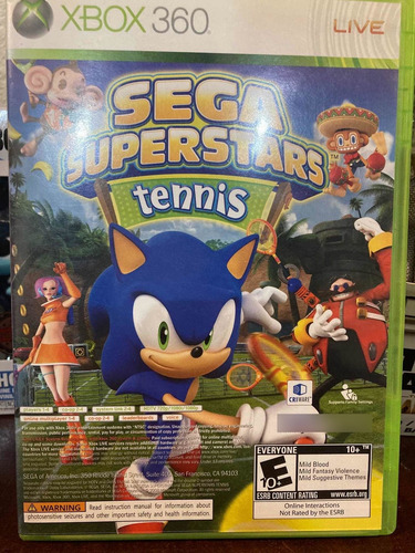 Sonic Sega Superstars Tennis Xbox 360 Perfectas Condiciones (Usado)