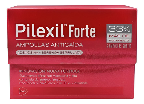 Pilexil Forte Ampolletas Anticaída 20 Unidades De 5ml