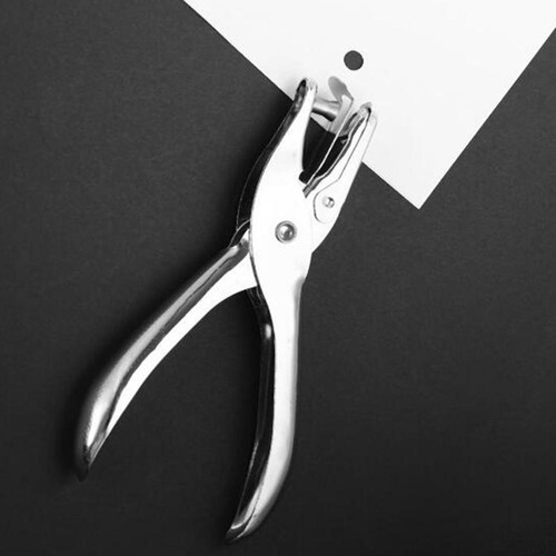 De Papel Com Furo Único 3mm 3mm Prata