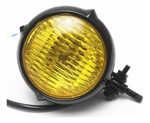 Motornike Faro Delantero Ámbar Para Bobber Chopper