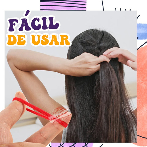 Imagen 7 de 8 de Set 200 Pcs Liga Mini Cabello Donita Accesorio Elastica T204