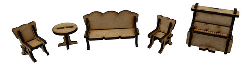 Set De Muebles Para Casita De Muñecas.