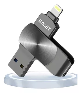 Memoria Usb 128gb Eaget-i66 iPhone/usb-a 100mb/s +otg Tipo C