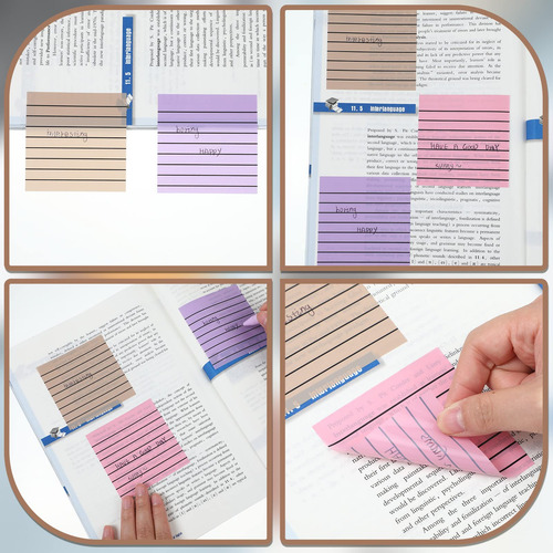 Sticky Notes Linder, 24 Unidades, 720 Hojas, 7,6 X 7,6 Cm, T
