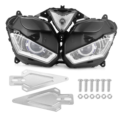 Conjunto De Faros Led Blancos Y Azules Con Ojos De Ángel Par