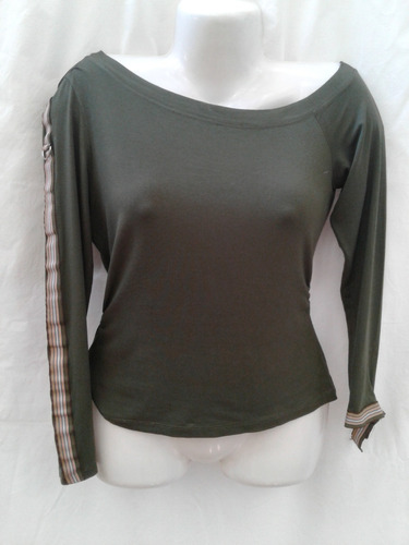 Remera Verde Militar Lindo Modelo Talle M