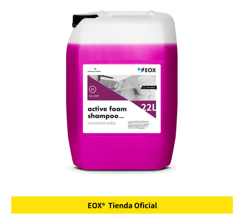 Shampoo Automotriz Espuma Alta Densidad Eox Active Foam 22 L