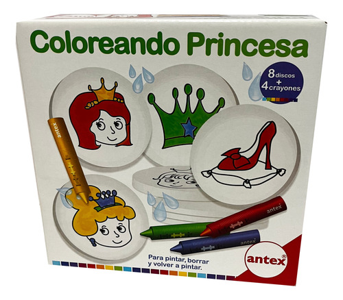 Coloreando En El Agua Princesas C/crayones Antex 1442