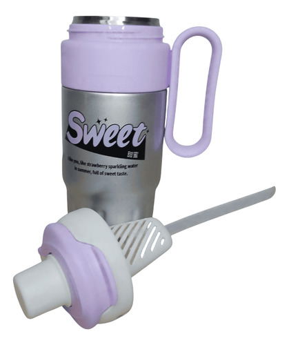 Vaso Termico Dreams Doble Tapon 780ml Acero Inoxidable Lila Sweet