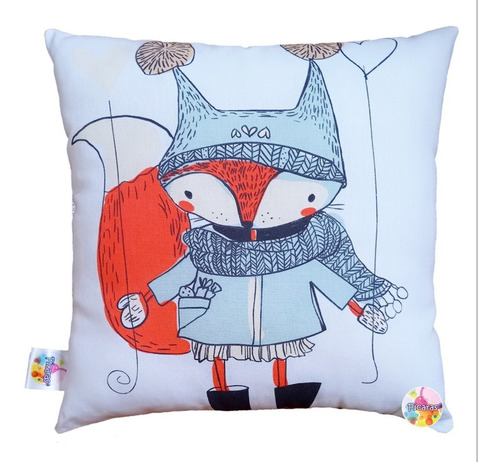 Imagen 2 de 3 de Almohadón Infantil Deco Nordico Escandinavo Autumn Forest