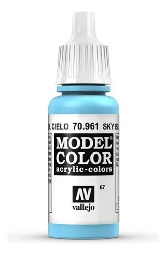 Vallejo Model Color 17ml Pintura Acrílica Color 67 Azul Cielo 70.961