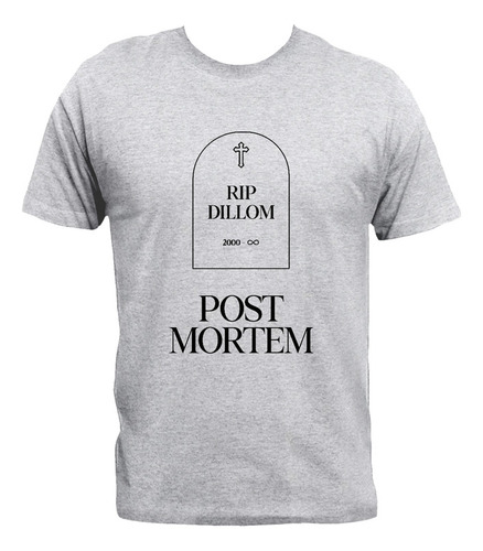 Remera Dillom Rip Post Mortem Rap Argentino Algodón Premium