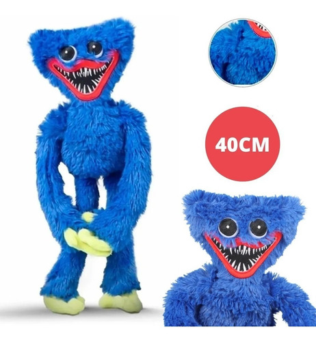 Imagen 7 de 7 de Huggy Wuggy + Mascara Plush Blue Kit 4 Piezas Playtime