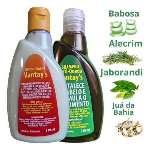 Shampoo Babosa Jaborandi Alecrim E Juá A Bahia