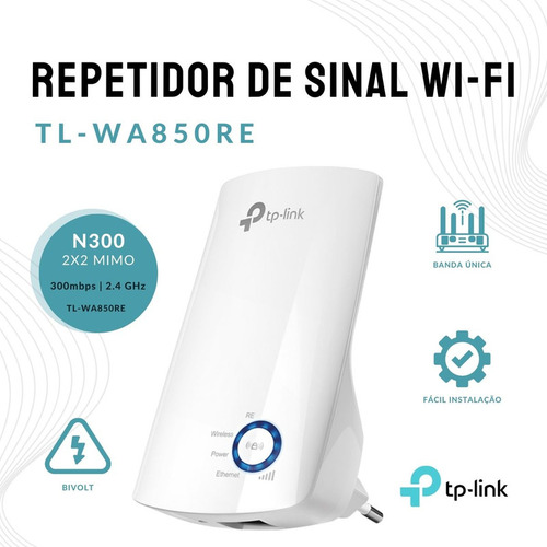 Repetidor De Sinal Tp-link Wi-fi Branco Bivolt Original