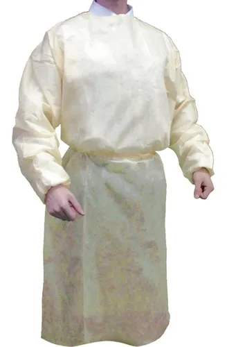 comprar Bata De Aislamiento Amarilla Cranberry Pack X20 Amarillo Tela No Tejida Universal