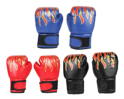 1 Par De Guantes De Boxeo Profesionales Ajustables Para Niño