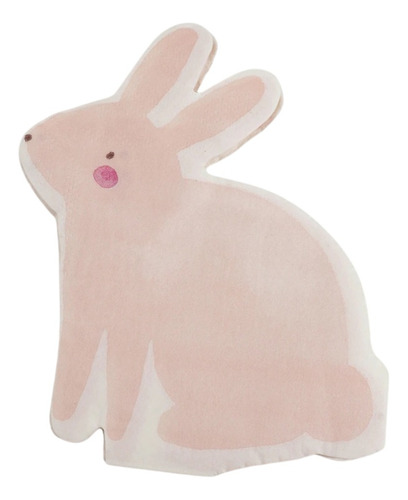 Servilletas Premium De Papel En Forma De Conejo Rosa 16 Pz