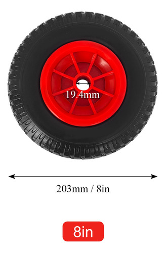 Neumático Inflable De 8 X 10 Pulgadas Con Rueda Para Carro D