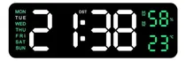 Comprar Reloj De Pared Digital Con Termómetro Y Alarmas