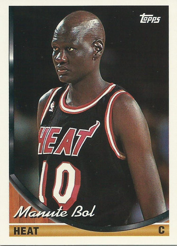 Barajita Manute Bol Topps 1993-94 #215 Heat