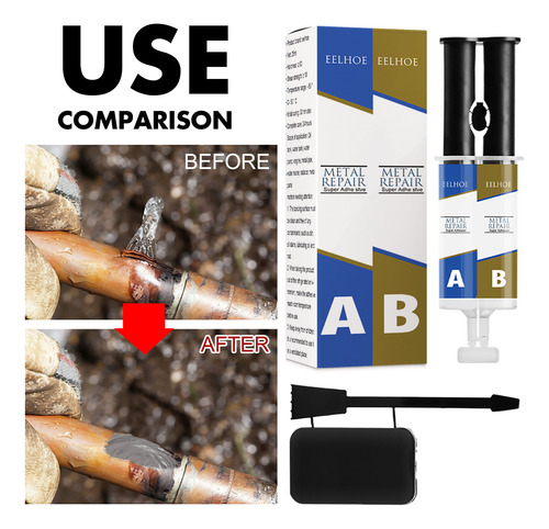Metal Repair Glue (a&b) Industrial Heat Resistance Cold Weld