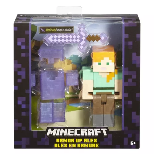 Kit bonecos minecraft steve aramdura creeper alex blocos de montar -  Brinquedos de Montar e Desmontar - Magazine Luiza