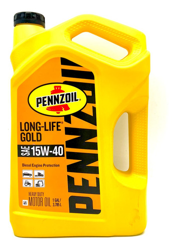 Aceite Motor Pennzoil 15w40 Long Life Gold 1 Gal 3.78 Litros
