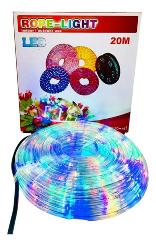 Manguera Tira De Luces Led De Navidad Multicolor 20 Mts
