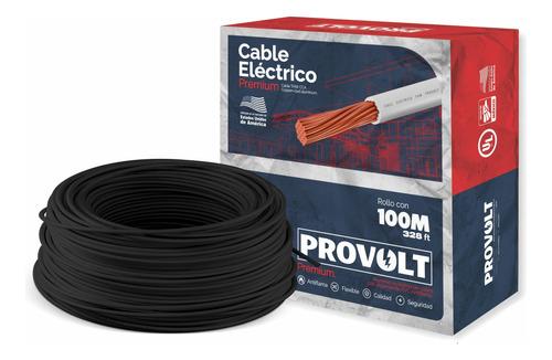 Cable Eléctrico U L Thw Calibre 12 Rollos 100 M Provolt Ul