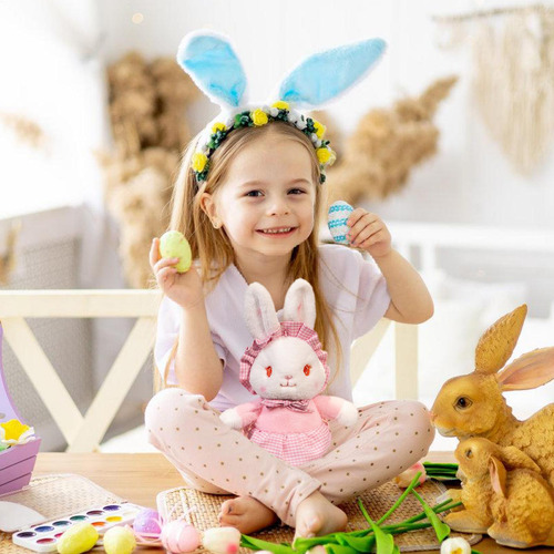 Conejo De Pascua Relleno Juguete De Conejito De Peluche Muñe