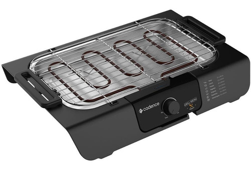 Churrasqueira Elétrica Cadence Grill Menu 1800w Grl810 Preto