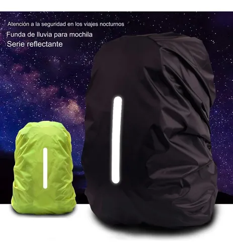 Funda Cubre Mochila Impermeable Reflectante 45-55 Litros