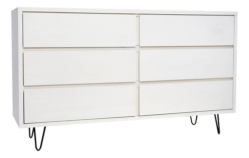 Cajonera 6 Cajones Java Blanco Këssa Muebles