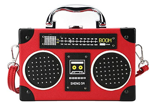 Bolso Ondeam Vintage Con Forma De Radio, Elegante Bandolera