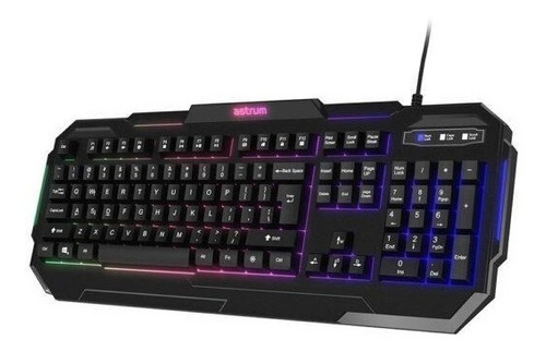 Imagen 5 de 7 de Teclado Gaming Astrum Con Cable Retroiluminado Delgado Kg200