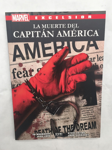 Cómic, Marvel, Excelsior La Muerte Del Capitán América