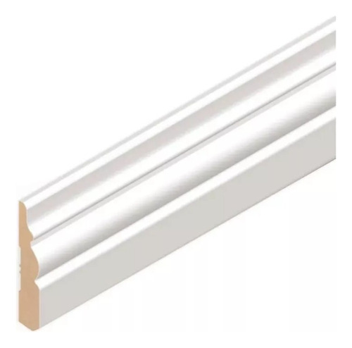 Pack 11 Tiras Contramarco 2,44m X 7cm Mdf Blanco